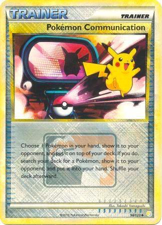 HeartGold & SoulSilver Pokemon Communication [Crosshatch-Holo-League] Pokémon card